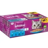 Whiskas Jumbopack Whiskas 1+ Adult Frischebeutel x 85 g - Fisch Auswahl in Gelee