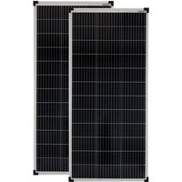 2x100 Watt Mono 1200mm 18V Solarpanele Solarmodule für 12V 24V Solaranlage PV 0%