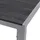 Mojawo Non-Wood Gartentisch Aluminium Silber / Schwarz 90x90cm