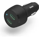 Hama KFZ-Ladegerät 2x USB-C Power Delivery 45 W Schwarz