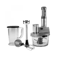 KARACA Mastermaid Küchenroboter aus Stahlglas, Langer Mixer, 2500 W, Galaxy Grey