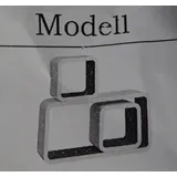 Woltu Wandregal 3 St. 40 x 30 x 10 cm Weiß