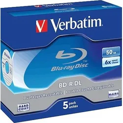 Verbatim Blu-Ray Disc BD-R Double-Layer 50GB 6x VE=10x5 Stück
