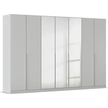 Rauch »Kleiderschrank Schrank Garderobe AGORDO mit Dekor- oder Hochglanzfront«, (in zwei Griff-Farben), durchdachte Innenausstattung, in 6 Breiten und 2 Höhen MADE IN GERMANY, grau