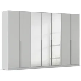 Rauch »Kleiderschrank Schrank Garderobe AGORDO mit Dekor- oder Hochglanzfront«, (in zwei Griff-Farben), durchdachte Innenausstattung, in 6 Breiten und 2 Höhen MADE IN GERMANY, grau