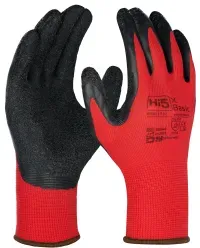Hi5 X Basic Montagehandschuhe, rot/schwarz HI581-9 , 1 Paar, Größe 9