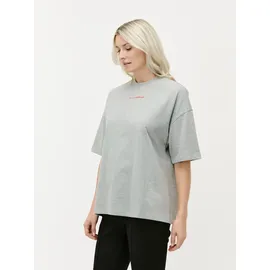 LeGer By Lena Gercke LeGer T-Shirt Lotte, LeGer by Lena Gercke großer Rückenprint, locker geschnitten grau M (38)