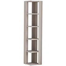Decortie Nati Eck-Bücherregal 34 x 34 x 161 cm Grau