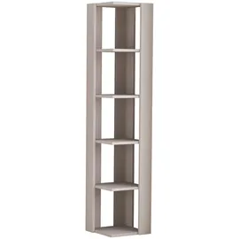 Decortie Nati Eck-Bücherregal 34 x 34 x 161 cm Grau