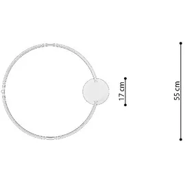 Sollux Lighting Deckenlampe Deckenleuchte Design Ring LED Esszimmerleuchte weiß Wohnzimmerlampe