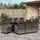 vidaXL Gartenmöbel-Set 9-tlg. Grau