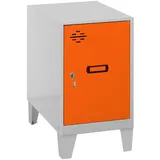 simonlocker montadas Simonrack Spind SIMONLOCKER DISM grau, orange 8425437119842, 1 Schließfach 30,0 x 50,0 x 57,5 cm