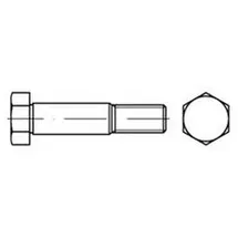 Industrial Quality Supplies DIN 609 Sechskant-Passschraube M12 x 35 mm 25 Stück