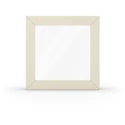 Fenster Cremeweiß strukturell, PVC IDEAL 4000, festverglast, 510 x 510 mm, individuell konfigurieren