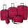 vidaXL Koffer-Set 5-tlg. rot