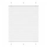 vidaXL Plissee Weiß 110x100 cm Stoffbreite 109,4 cm Polyester