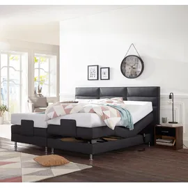 Westfalia Schlafkomfort Boxbett 194 x 210 cm Grau