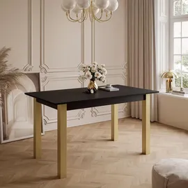 lookway Arton Gold 80 x 77 x 140 cm schwarz
