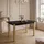 lookway Arton Gold 80 x 77 x 140 cm schwarz