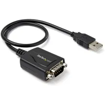 Startech StarTech.com USB 2.0 auf Seriell Adapter - USB zu RS232 / DB9 Schnittstellen Konverter (COM) - Stecker / Stecker 0,3m