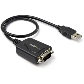 Startech StarTech.com USB 2.0 auf Seriell Adapter - USB zu RS232 / DB9 Schnittstellen Konverter (COM) - Stecker / Stecker 0,3m