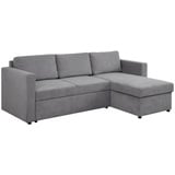 SUN GARDEN Carryhome Ecksofa Grau, 3-Sitzer, Füllung: Polyester, Schaumstoffflocken, Ottomane rechts, seitenverkehrt montierbar, L-Form, 230x155 cm, - Braun