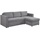 SUN GARDEN Carryhome Ecksofa Grau, 3-Sitzer, Füllung: Polyester, Schaumstoffflocken, Ottomane rechts, seitenverkehrt montierbar, L-Form, 230x155 cm, - Braun