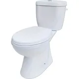 Sanicomfort Stand-WC mit WC-Sitz Weiß