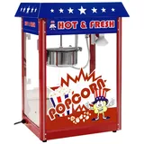 Royal Catering Popcornmaschine 1500 W 5 kg/h USA-Design rot -
