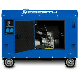 Eberth 8000W Diesel, Stromerzeuger mit 13,9 PS, 4-Takt Dieselmotor, 3-Phasen Stromgenerator mit 1x 400V, 2x 230V, 1x 12V,