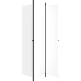 vidaXL Paravent Weiß 150x220 cm Stoff