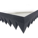 Akustikpur Akustikplatte Pyramiden Schaumstoff SELBSTKLEBEND effektive Akustik Schall Dämmung, Selbstklebend 100 cm x 50 cm x 7 cm