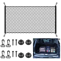smyjdmm Gepäcknetz Auto Kofferraumnetz Elastisch Sich auf 140x100cm Kofferraum Netz Gepäcknetz Wohnmobil Kofferraum Organizer für Meisten Fahrzeugtypen