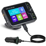 Hikity DAB+Digital Radio Adapter für Autoradio Bluetooth Radio (Digitalradio (DAB), LCD-Bildschirm/AUX-Eingang/TF-Karteneingang)