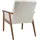 Beliani Sessel Esrum Bouclé 72 x 71 x 70 cm Dunkelbraun/Weiß