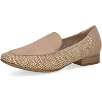 CAPRICE Slipper Elegant Flach, Braun (Bark Comb), 42 EU