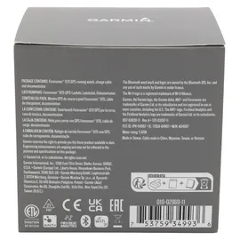 Garmin Forerunner 970 Steinweiss/Titanium Titan mit Silikon-Wechselarmband 22 mm Steinweiss/Transparent Amp Yellow