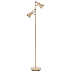 Stehlampe MOYOLA verstellbar Metall Beige