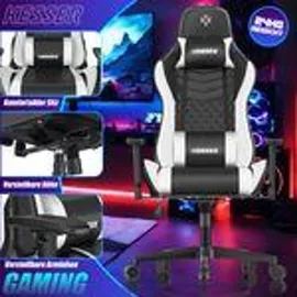 Kesser Gamingstuhl Ergonomisch Schwarz/Weiß