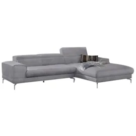 W.Schillig Eckcouch Polyester 3-Sitzer Grau