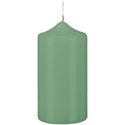 Kopschitz Kerzen 8 Stumpen Kerzen Spitzkopf Seemoos Seafoam 250 x Ø 60 mm