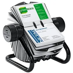 DURABLE Visitenkarten-Rollkartei Visifix schwarz, für 560 Visitenkarten