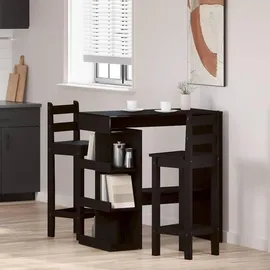 vidaXL Bartisch 100 x 48 x 101,5 cm Schwarz