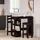vidaXL Bartisch 100 x 48 x 101,5 cm Schwarz