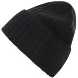 Zwillingsherz Strickmütze Zwillingsherz Grobstrickmütze Kaschmir schwarz
