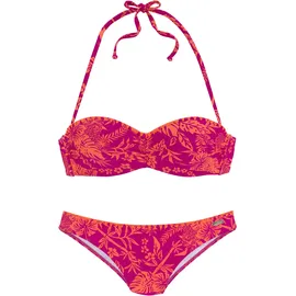 VENICE BEACH Bügel-Bandeau-Bikini Damen Orange 42 Cup D