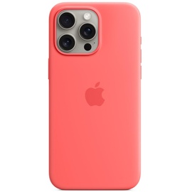 Apple Silikon Case mit MagSafe für iPhone 15 Pro Max Guave
