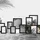 Relaxdays Bilderrahmen schwarz 23x28 cm 10er Set