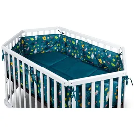 tiSsi tiSsi® Nestchen JUNGLE in petrol für 6-Eck Laufgitter | Gr.: onesize