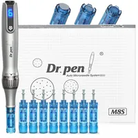 Dr. pen Ultima M8S Professionelle Microneedling Pen: Drahtlos Derma Pen, Einfach bedienbar, LED-Anzeige, 9 Ersatzpatronen, Authentisch Dr pen Mikroneedling für Profis & Zuhause